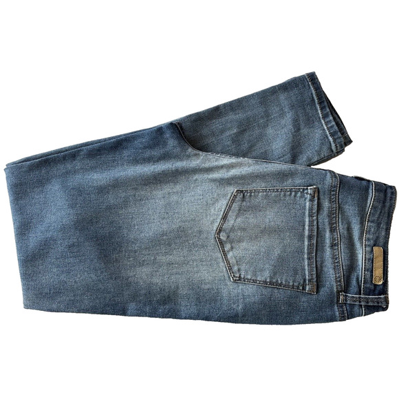 True Craft Jeans Mid Rise Skinny Women's Size 11 x 29inseam Blue Distressed - Picture 1 of 14